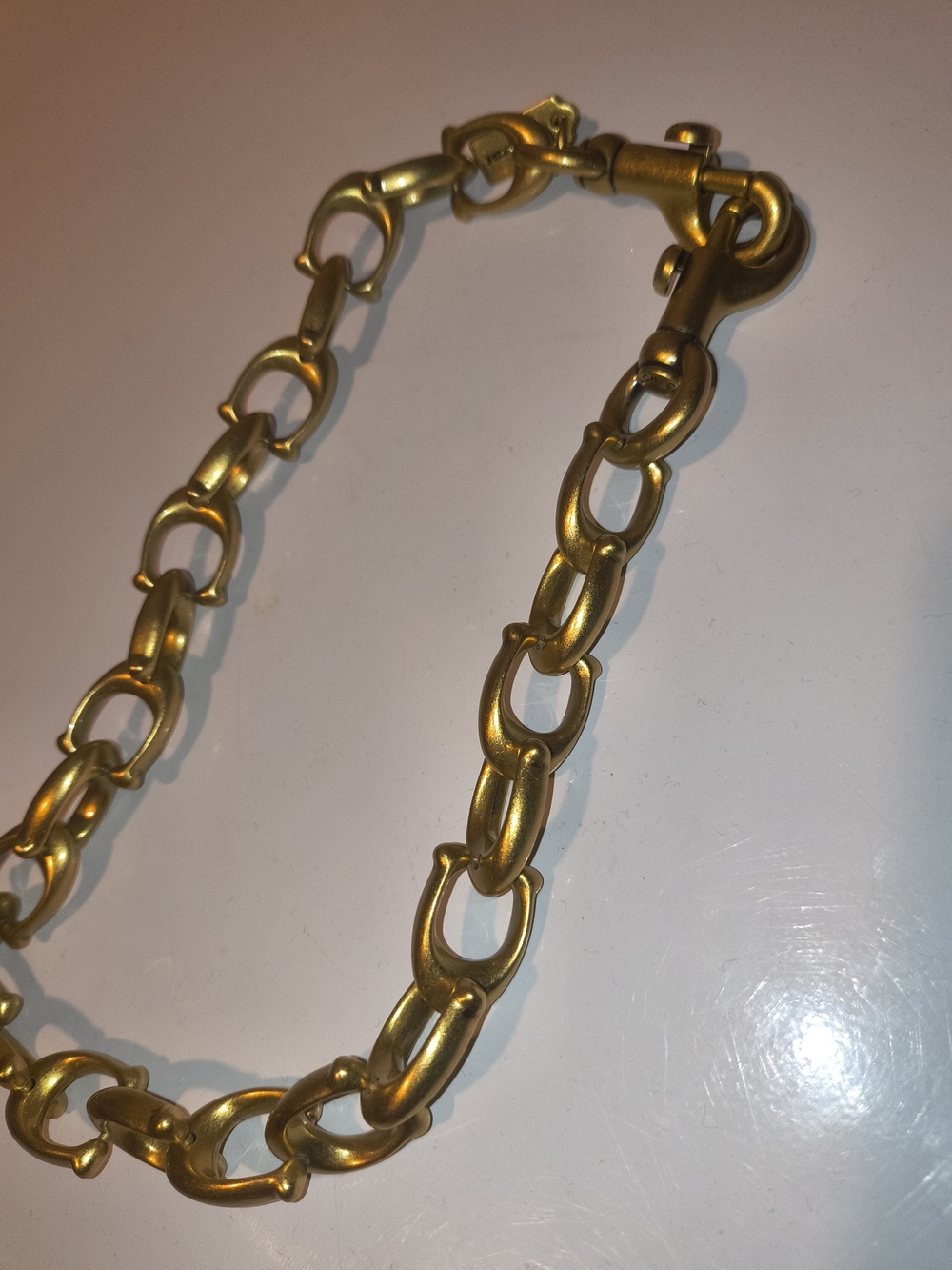 Coach Chain Strap With C Links NWOT - Picture 4 of 5